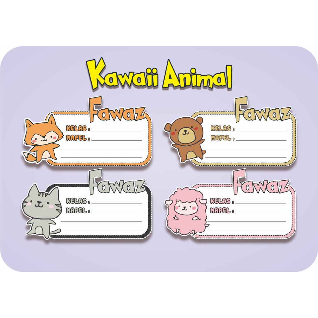 

Stiker Label Nama Buku Sekolah