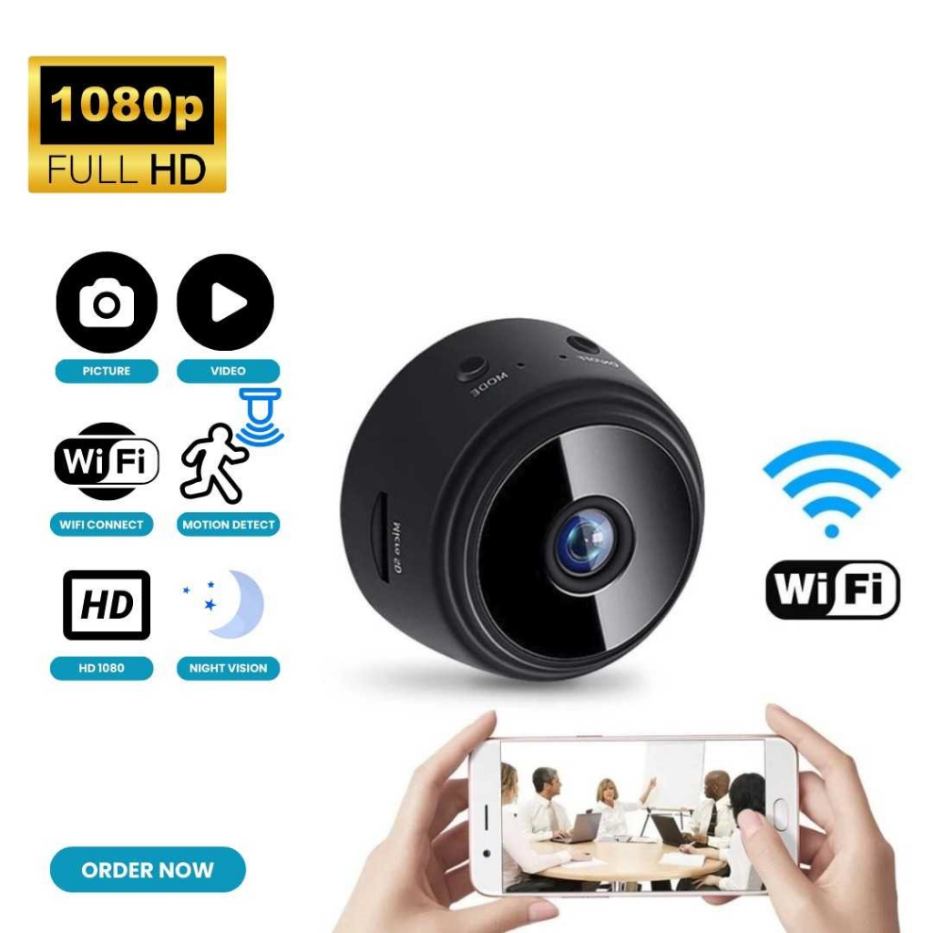 Kamera CCTV Portable Micro Wireless Support WIFI Pemantauan Jarak Jauh