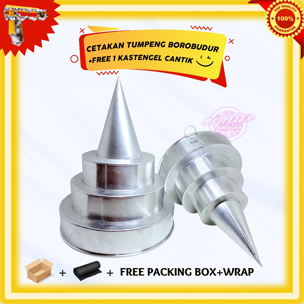 cetakan tumpeng borobudur / cetakan tumpeng 3 susun