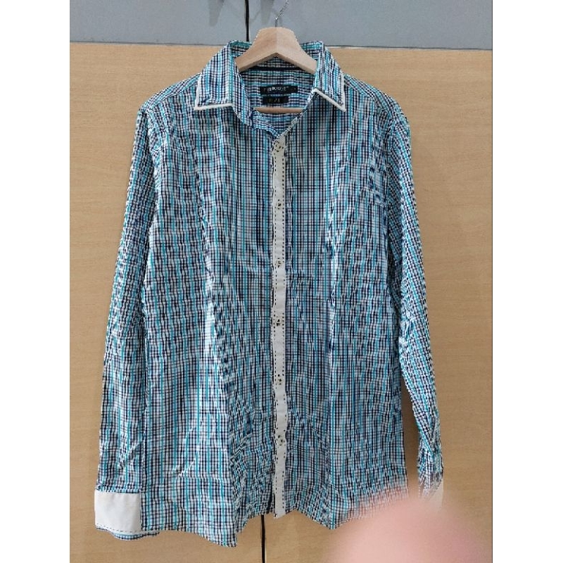 PIERROX/KEMEJA PRIA/KEMEJA COWOK/KEMEJA SIZE L