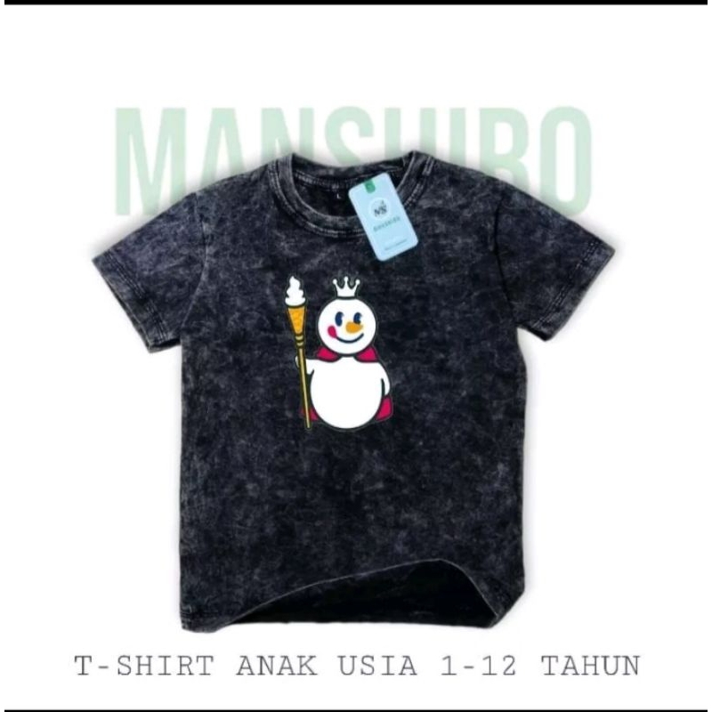 kaos anak washing