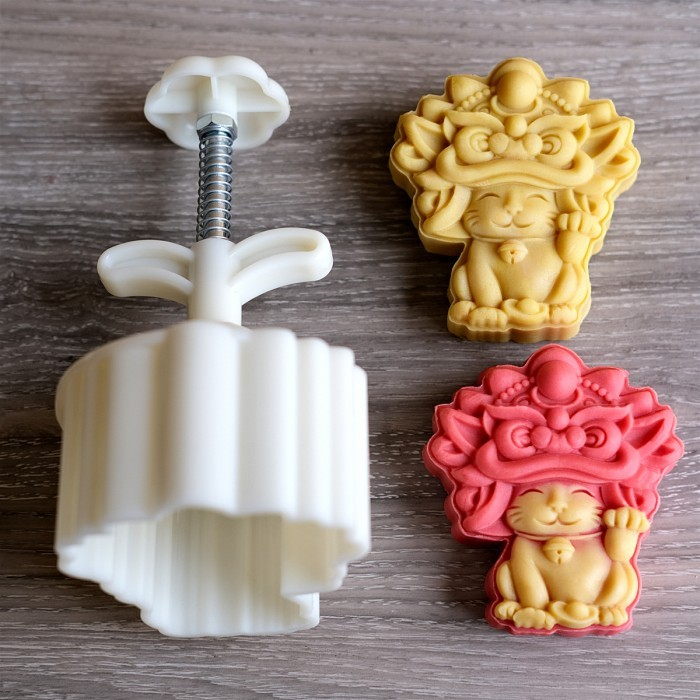Cetakan Mooncake 150gr Cetakan kue bulan 150gr terbaru Cetakan barongsai