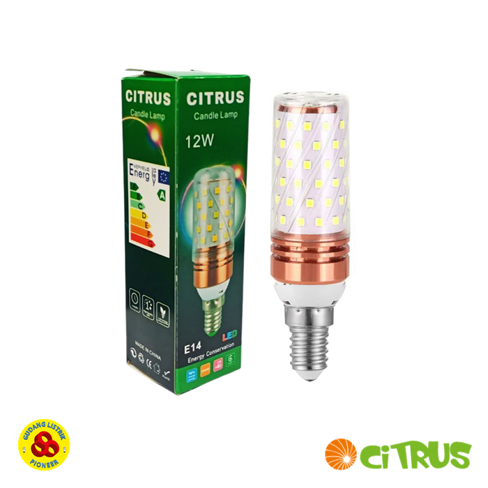 Citrus Lampu LED Jagung 12W Putih E14 LED Corn Bulb White Color E14