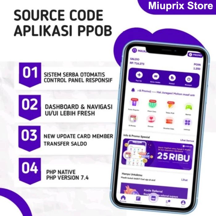 PREMIUM KLIK DISINI SOURCE CODE PPOB V6 | APLIKASI PULSA | APLIKASI