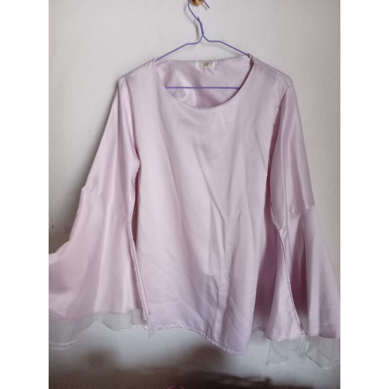 blouse shimmer satin slik sutra baju kondangan