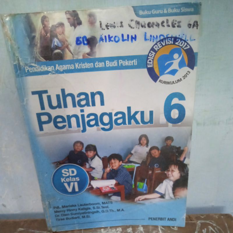 buku agama kristen dan Budi pekerti kelas 6