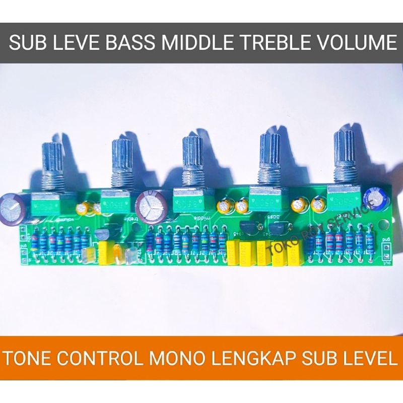Tone Control Aktif Mono Lengkap Middle dan Subwoofer Live / Tone Control Aktif Mono Lengkap Middle d