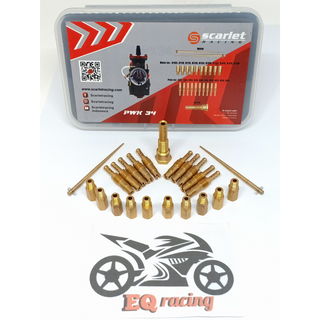 Powerjet PJ mainjet MJ set karbu karburator pe 24 26 28 by scarlet