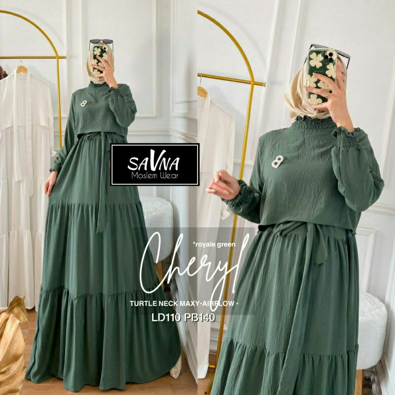CHERYL MAXY DRESS / NEW FASHION / TERMURAH / TERLARIS / COD BAYAR DITEMPAT / FLASH SALE / POPULER / 