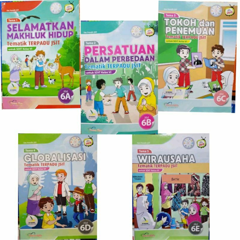 Tematik Jsit SD/Mi kelas 6 A,B,C,D,E,F,G,H,I Penerbit Pustaka Mulia 100% Original