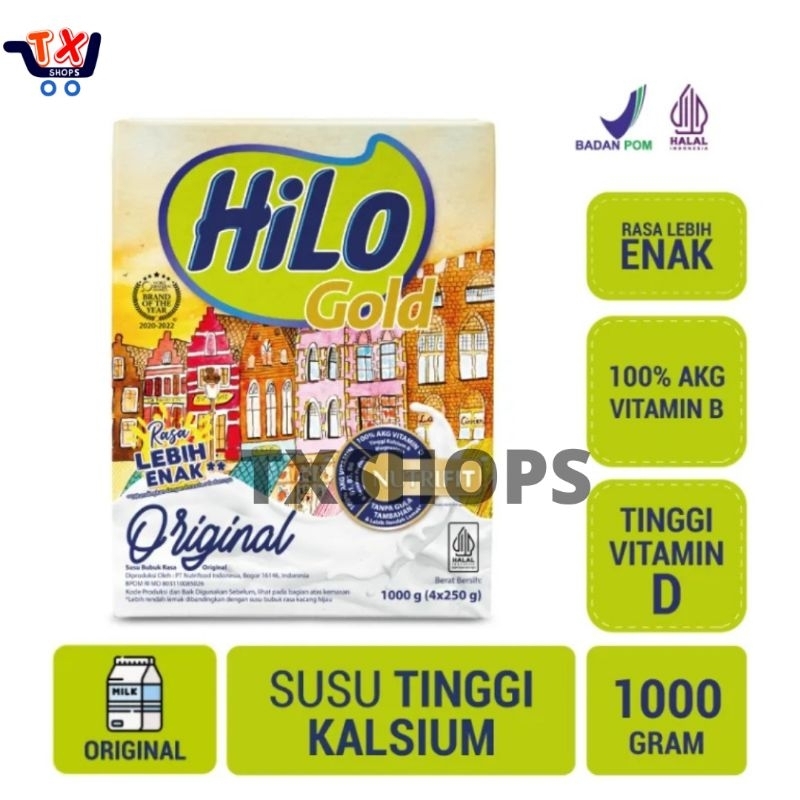 

Hilo Gold Original Coklat Chocolate 1000g 1000 gr