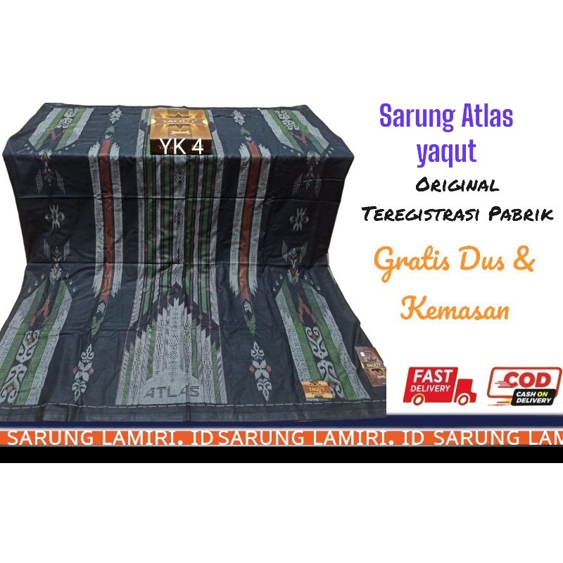 SARUNG ATLAS YAQUT IDAMAN HARMONI MOTIF BHS