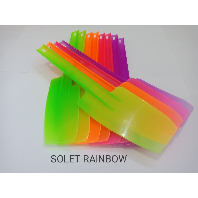 1 lsn Solet pelangi jumbo/solet souvenir/souvenir/solet kue/solet plastik