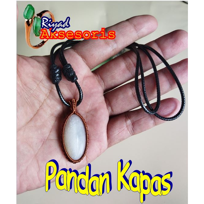 Kalung Batu Akik Pandan Kapas