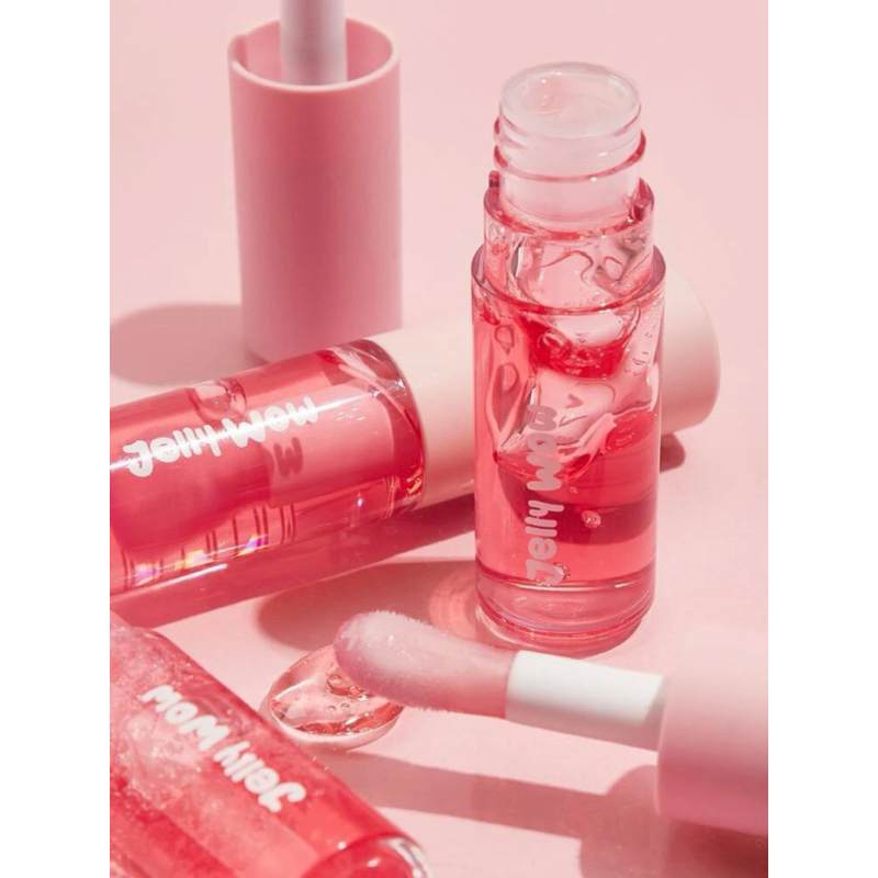 SHEGLAM Jelly Wow Hydrating Lip Oil-Berry Involved  Moisturizing Clear Lip Gloss Plumping Non-Sticky