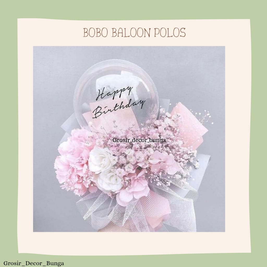 (YM) BOBO BALON PVC 5/10/12/18/20/22/24/36 INCH (BALON SAJA) POLOS TRANSPARAN BALON LED BALON LAMPU 