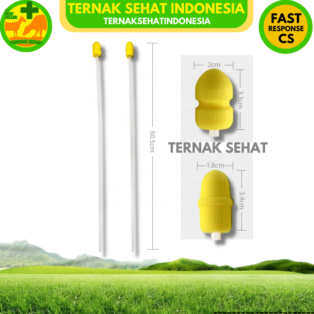 KATETER BABI FOAM - Katheter babi - Alat Inseminasi Buatan Babi Foam - Catheter Pig