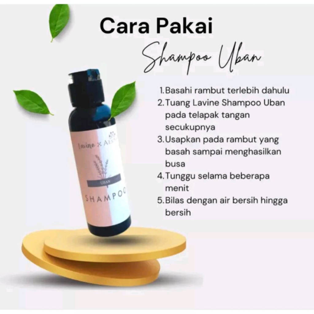 Lavine Shampoo dan Lavine Serum Uban - Penghilang Uban permanen sampo