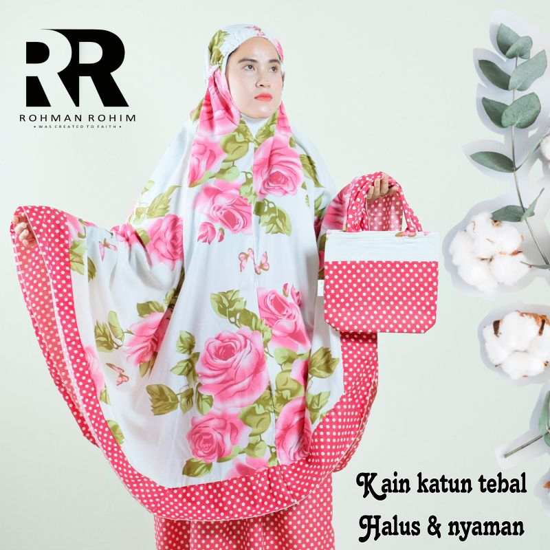 SALE  Mukena dewasa katun Mukena dewasa motif bunga cantik