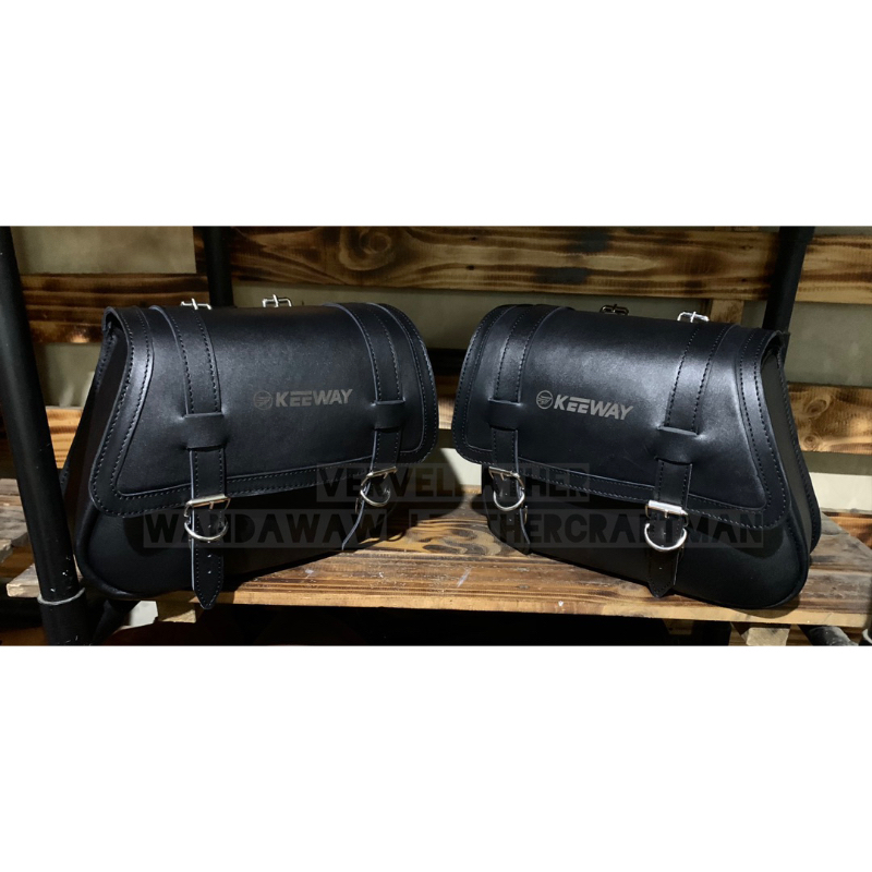 keeway v250, sm v16 , benelli , patagonian eagle , sidebag kulit , motor custom