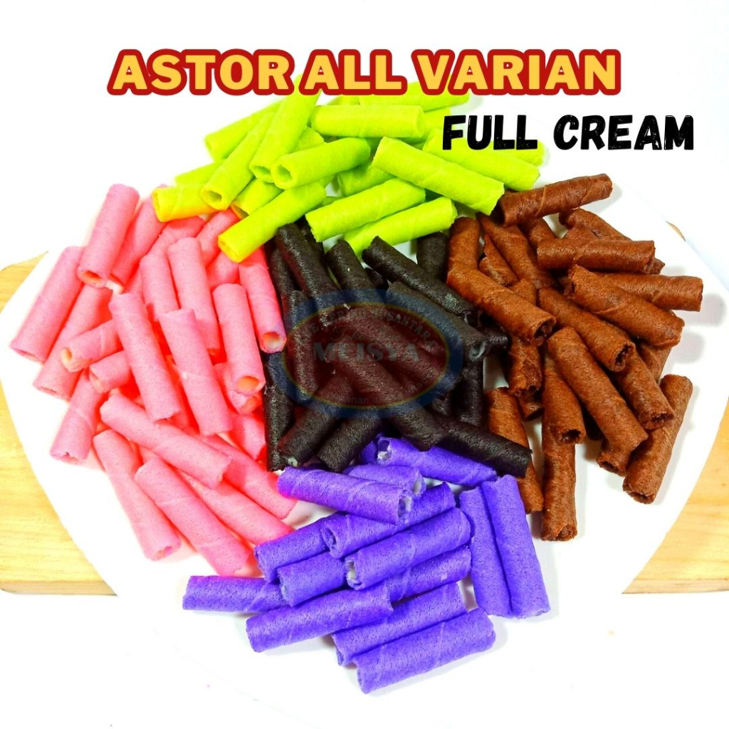 

Astor Wafer Stick Mini Chocolate All Varian Coklat Vanilla Pandan Strawberry Blueberry Snack Kiloan