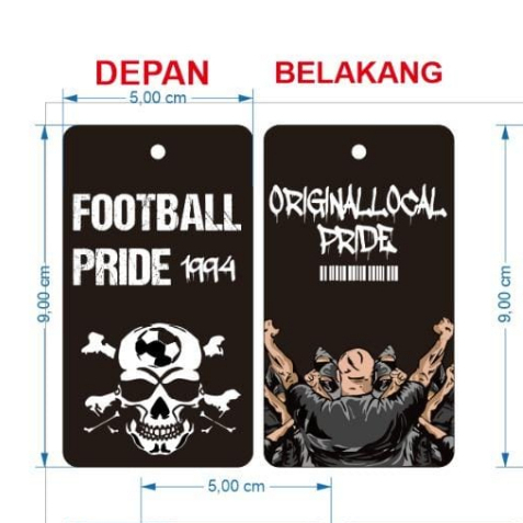 

hangtag tebal football pride