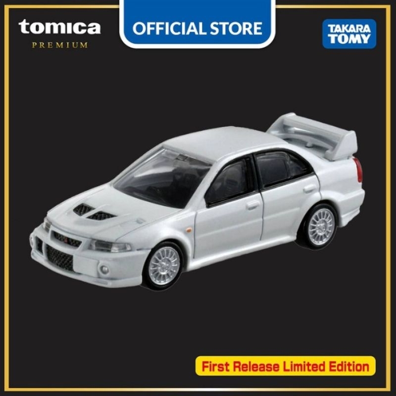 Diecast Tomica Premium Mitsubishi Lancer Evo VI No 13 White Skala 64