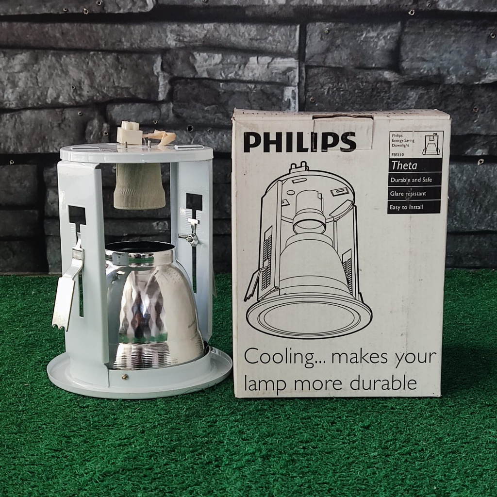 PHILIPS Kap Fitting FBS-110/118 Rumah Lampu Downlight E27 18Watt