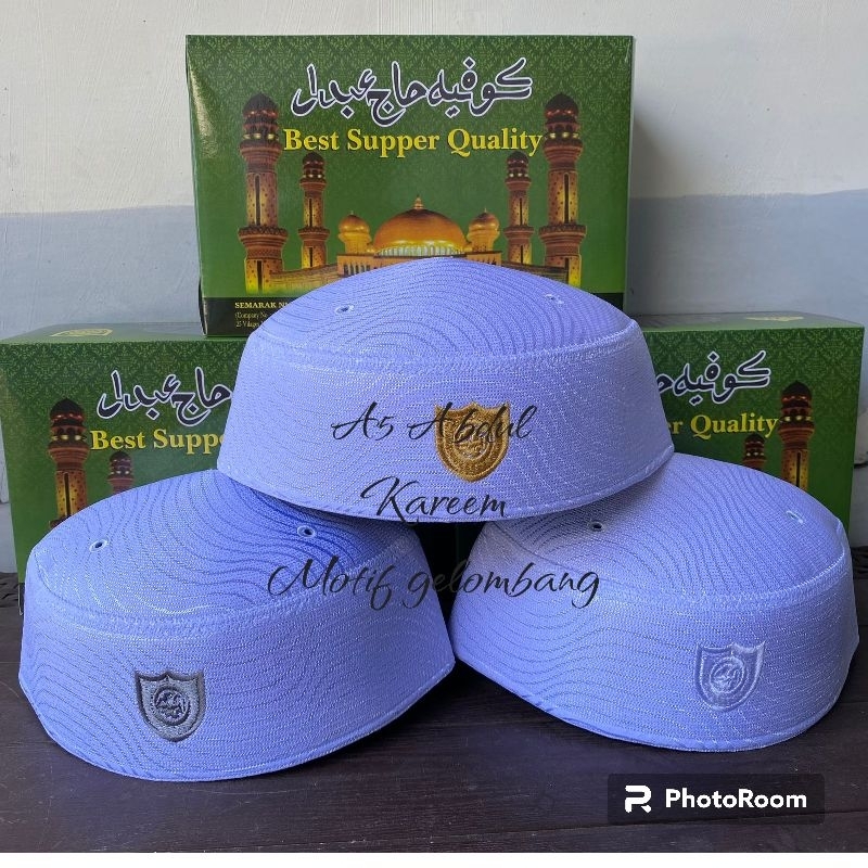 Peci MALAYSIA A5 Abdul Kareem motif gelombang