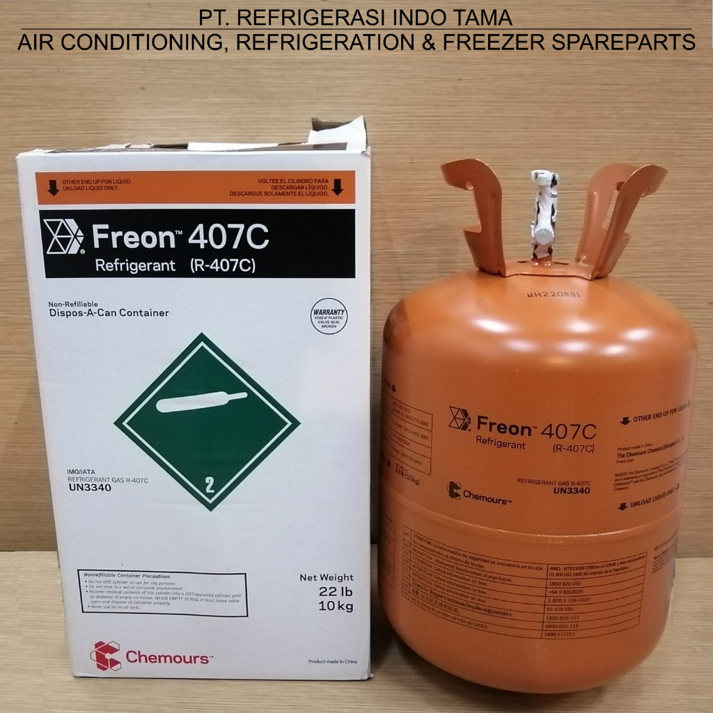 Chemours R407C 10 kg China - Refrigerant R407C / R 407C - R407 C - R 407 C