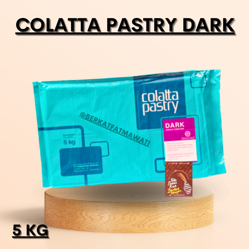 

COLATA PASTRY DARK KEMASAN 5 KG / COKLAT BATANG / COLATTA PASTRY