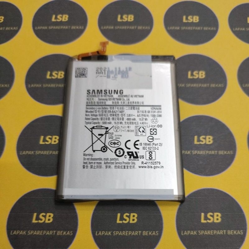 BATTERY BATRE SAMSUNG A12 A125F ORIGINAL BEKAS