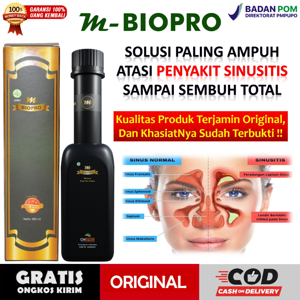 Obat Sinusitis Paling Ampuh - Obat Sinusitis Kronis - Obat Polip Hidung - Obat Pilek Menahun - Mbiop