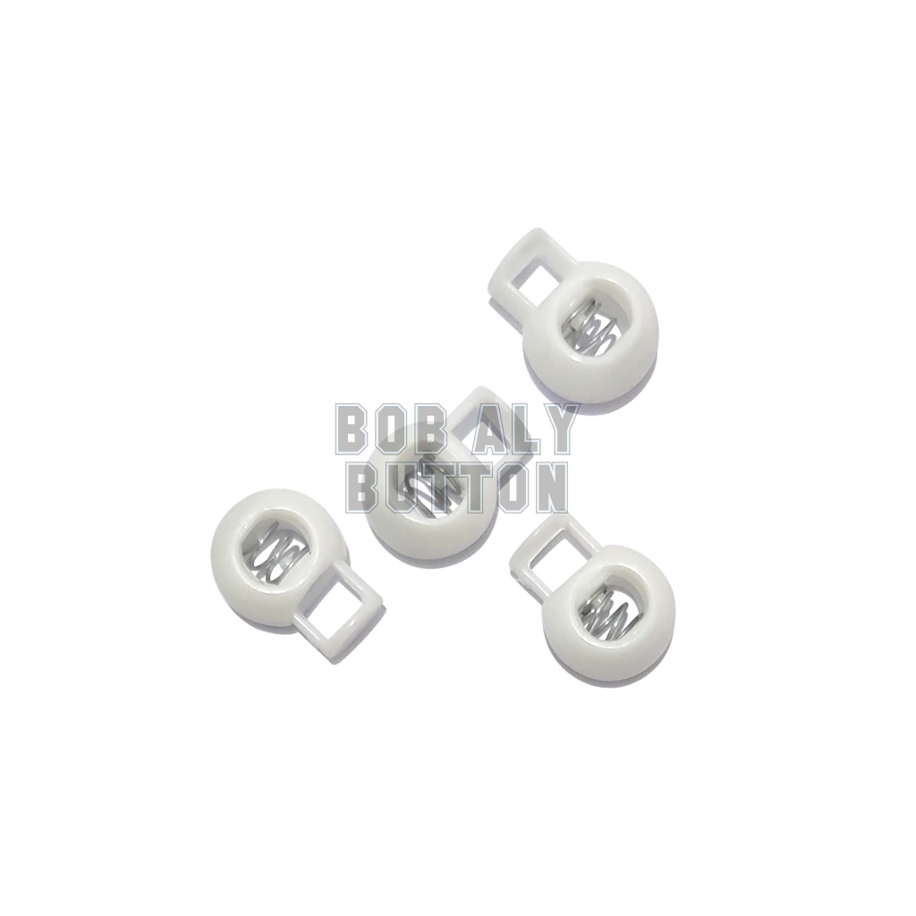 STOPPER TINJU / STOPPER TALI / STOPPER BULAT PUTIH ( 100 PCS )