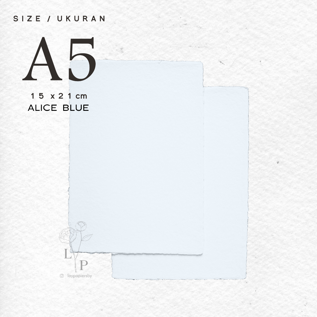 

Kertas Daur Ulang / Handmade Paper / Recycle Paper / Kertas Vintage - Alice Blue