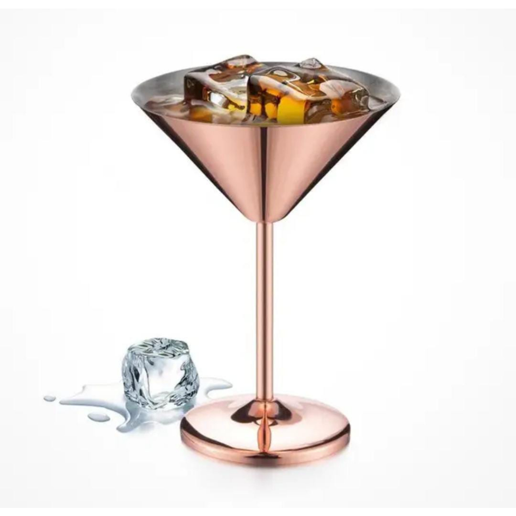 PRESTON GELAS WINE MARTINI COCTAIL 250 ML ROSE GOLD