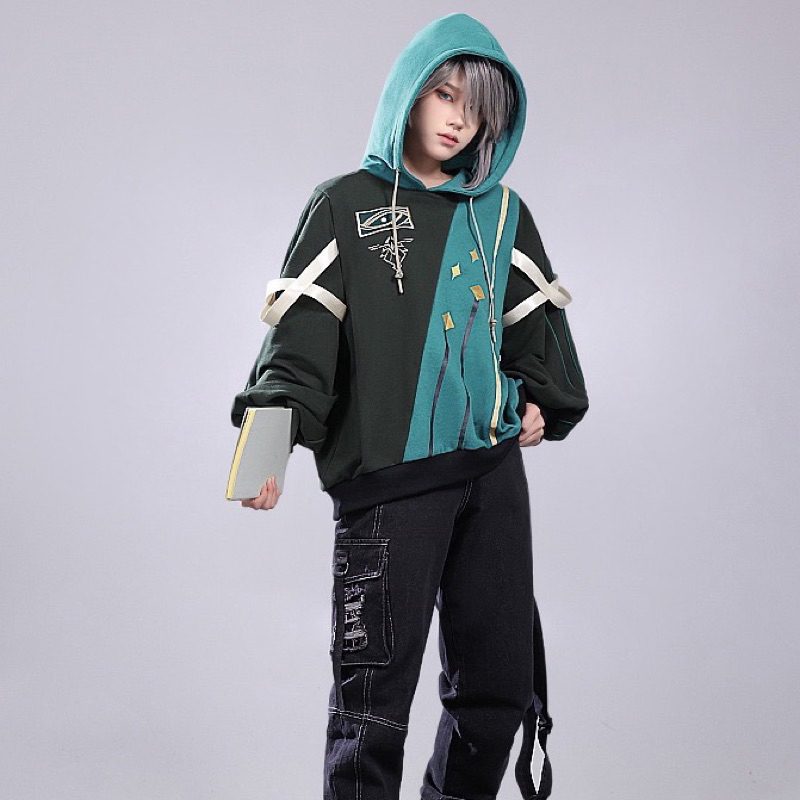 Alhaitham Genshin Impact Jacket Cosplay Jaket Cosplayer Unisex Harajuku Wanita Laki Cewek Cowok Anim