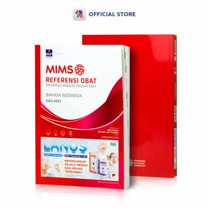 Buku ORIGINAL - Buku MIMS Referensi Obat informasi Ringkas Produk Obat Bahasa Indonesia Edisi Terbar