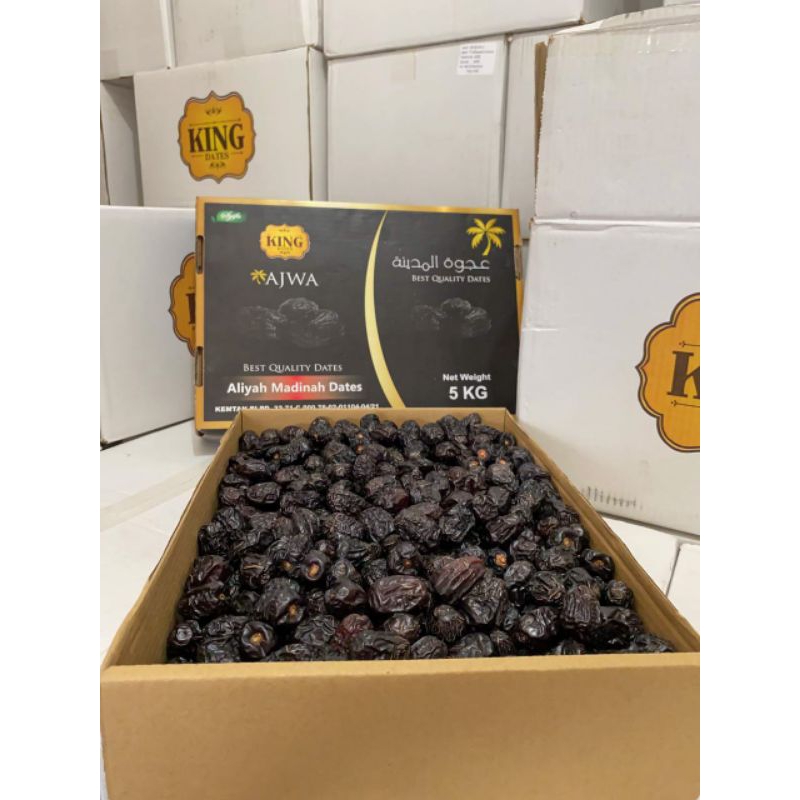 

Kurma Ajwa Jumbo Aliyah Madinah King Dates 5kg Premium