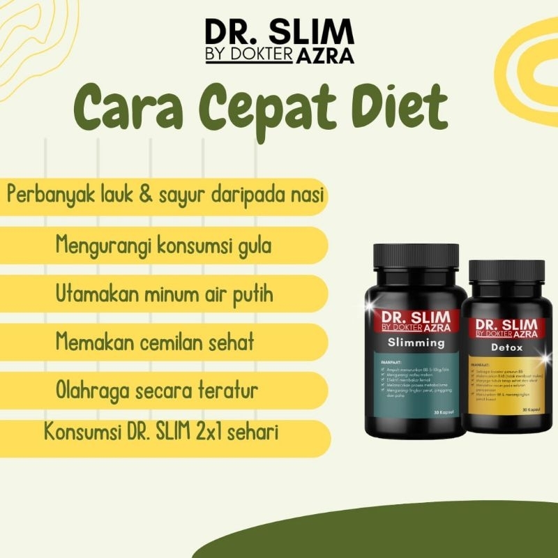 PAKET PELANGSING DR. SLIM BY AZRA (ORDER 3 FREE MINIGOLD✨)