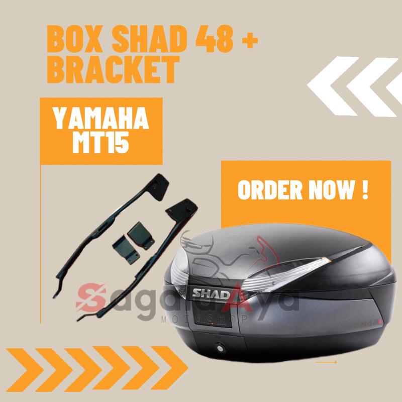 Promo Paket Box SHAD 48 SH 48 dan Bracket SHAD YAMAHA MT 15