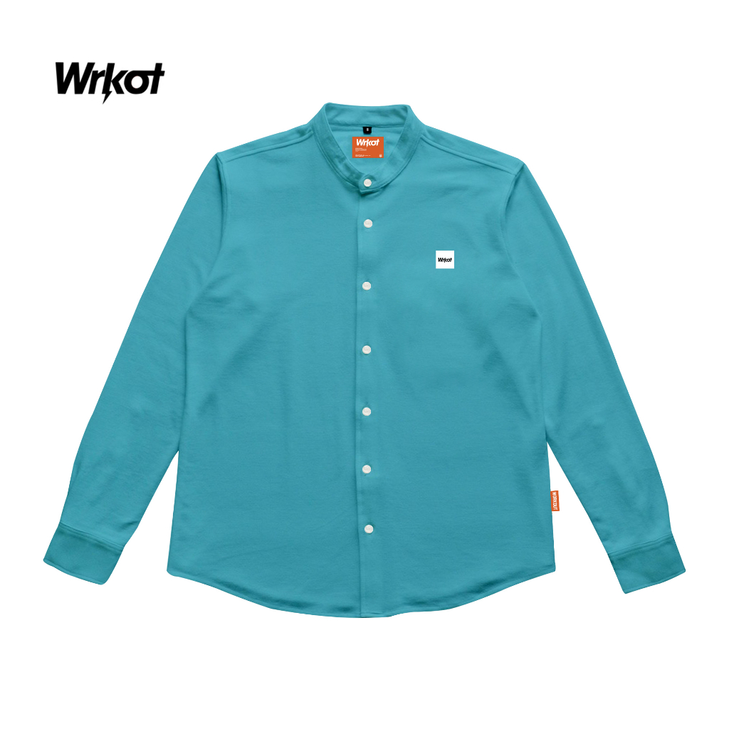 WORKOUT STREETWEAR - Kemeja Sanghai Pria Lengan Panjang TURKIS LINEN
