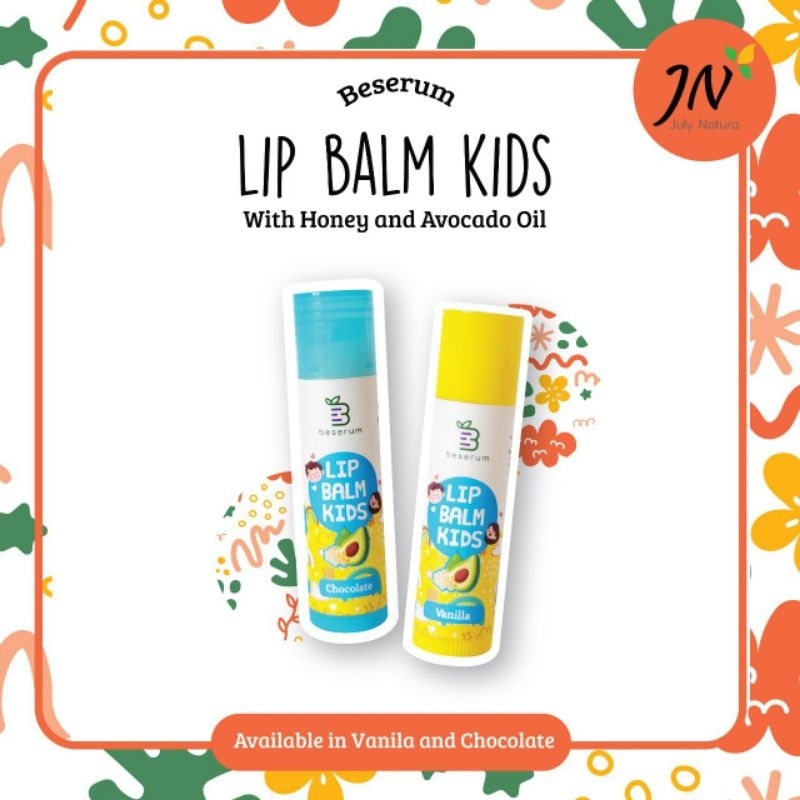 Natural Lip Balm Kids BESERUM / Baby Lip Balm / Lipbalm Anak / Kiddy Lip Balm