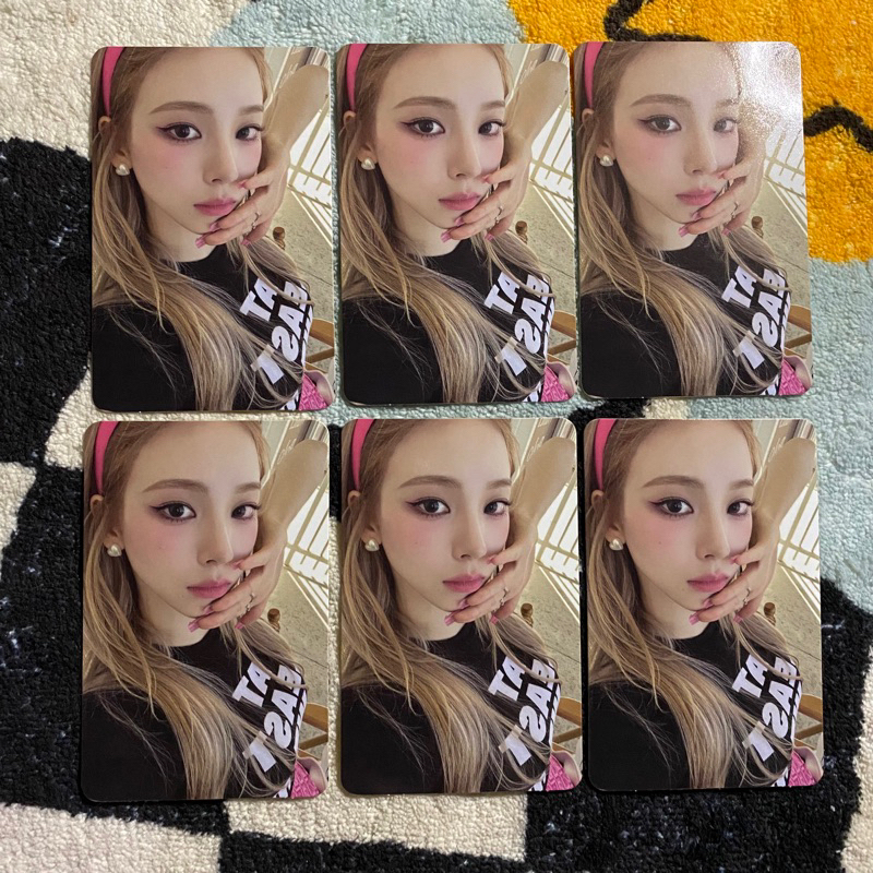 [READY] pc photocard karina barbie blonde aespa my world spicy zine version