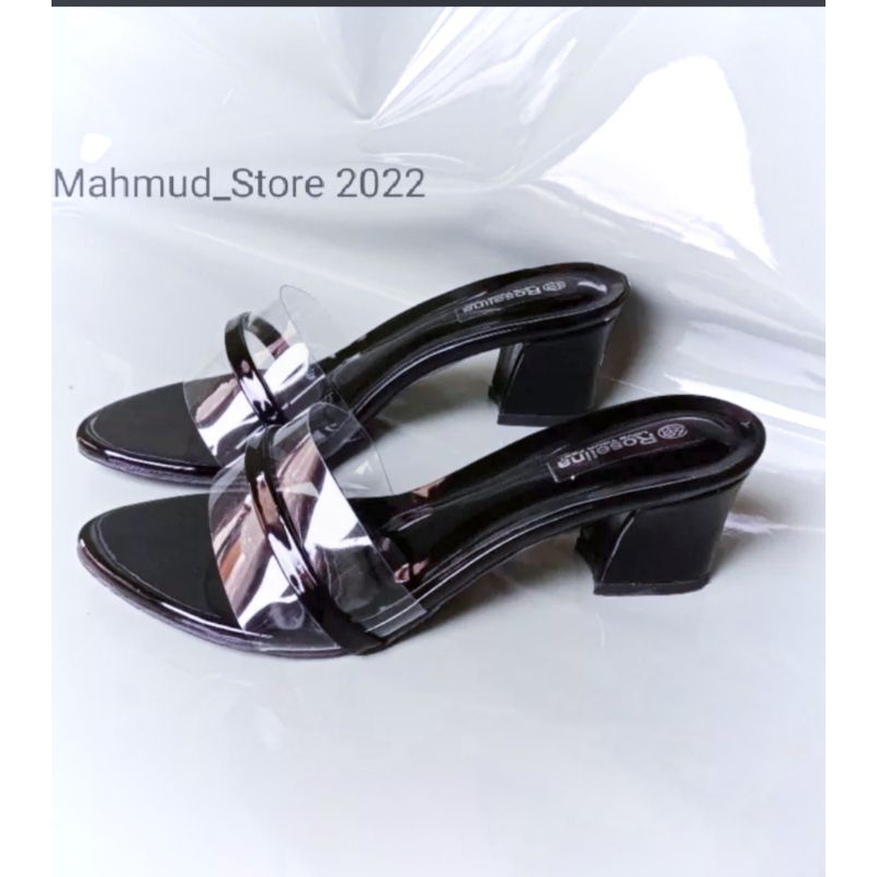 PROMO TERBATAS Sandal wanita hak tahu mika strap