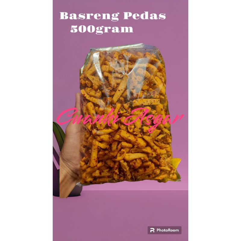 Basreng Cikruh Pedas 500gram - Basreng Cikruh Pedas - Jajanan Viral - Jajanan Kekinian - Cemilan Ped