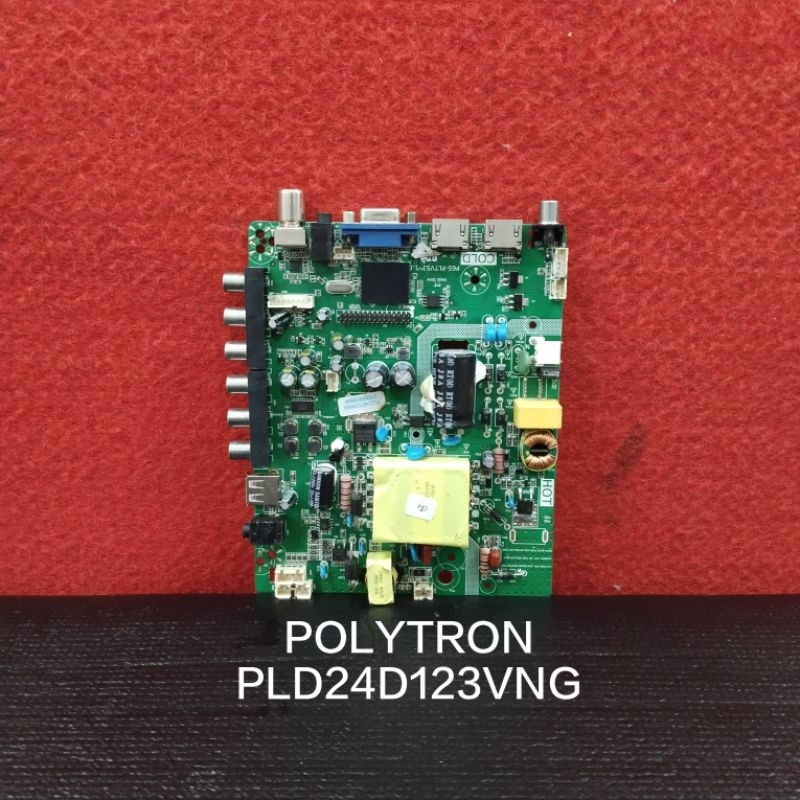 MB POLYTRON PLD24D123VNG MESIN TV LED POLYTRON MAINBOARD MOTHERBOARD MODUL MOBO MB TV LED
