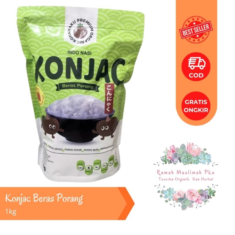 

Konjac Rice Beras Porang 1Kg