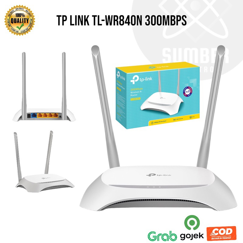 TP-LINK TL-WR840N 300Mbps Wireless N Router antena router digital Best seller 300Mbps Wireless N Spe