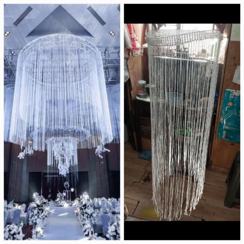 PROMO Tirai Gliter Hiasan Lampu Tirai Dekorasi/ Hiasan pernikahan/ Tirai